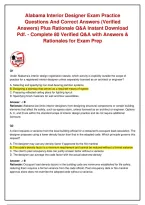 ALABAMA INTERNAL AUDIT CERTIFICATION EXAM PRACTICE QUESTIONS AND CORRECT ANSWERS &lpar;VERIFIED ANSWERS&rpar; PLUS RATIONALE Q&A INSTANT DOWNLOAD PDF