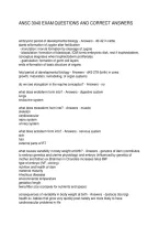 ANSC 3040 EXAM QUESTIONS AND CORRECT ANSWERS