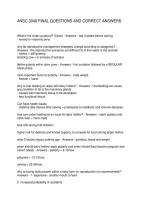 ANSC 3040 FINAL QUESTIONS AND CORRECT ANSWERS