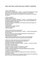 ANSC 3040 FINAL QUESTIONS AND CORRECT ANSWERS