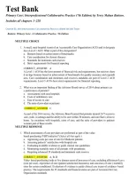 Test Bank for Primary Care&colon; Interprofessional Collaborative Practice 7th Edition by Terry Mahan Buttaro &vert; Complete Chapters 1-228 &vert; 2026