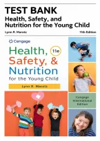 Test Bank &ndash; Health&comma; Safety&comma; and Nutrition for the Young Child &lpar;11th Edition&rpar; Lynn R&period; Marotz &ndash; All Chapters Covered &ndash; Practice Questions & Rationales &ndash; Updated 2026&sol;2027 Test Bank Exam Resource