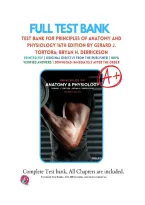 Test Bank for Principles of Anatomy and Physiology 16th Edition by Tortora &vert; All Chapters 1-29 &vert; Complete Exam Prep 2026