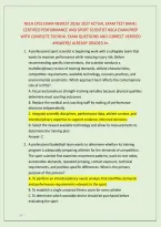 NSCA CPSS EXAM NEWEST 2026&sol; 2027 ACTUAL EXAM TEST BANK&vert; &NewLine;CERTIFIED PERFORMANCE AND SPORT SCIENTIST NSCA EXAM PREP &NewLine;WITH COMPLETE 550 REAL EXAM QUESTIONS AND CORRECT VERIFIED &NewLine;ANSWERS&sol; ALREADY GRADED A&plus;
