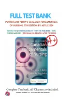 Test Bank for Potter and Perry&rsquo;s Canadian Fundamentals of Nursing 7th Edition by Barbara J&period; Astle &vert; Complete Exam Prep 2026