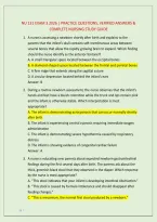 NU 131 EXAM 3 2026 &vert; PRACTICE QUESTIONS&comma; VERIFIED ANSWERS & &NewLine;COMPLETE NURSING STUDY GUIDE 