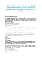 NBME CBSE Real Exam Actual Exam 2026&sol;2027 Complete Exam-Style Questions with Detailed Rationales &vert; 100&percnt; Verified &vert; Pass Guaranteed &ndash; A&plus; Graded