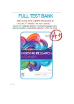 Test Bank for Nursing Research in Canada 5th Edition by Mina Singh &vert; All Chapters 1-21 &vert; Latest 2026
