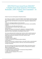 AHA PALS Exam Actual Exam 2026&sol;2027 Complete Exam-Style Questions with Detailed Rationales &vert; 100&percnt; Verified &vert; Pass Guaranteed &ndash; A&plus; Graded