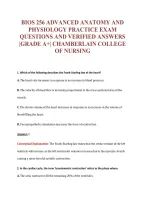 BIOS 256 EXAM Bundle &vert; Update Questions with complete and Verified solutions&period;