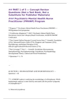&NewLine;Psychiatric Mental Health Nurse Practitioner PMHNP Program Comprehensive Study Resource Covering Psychiatric Assessment Diagnostic Reasoning Psychopharmacology Therapeutic Communication Psychotherapy Mood Anxiety Psychotic Trauma Related Substance Use a