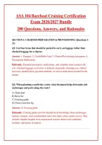 ASA 104 Bareboat Cruising Certification Exam 2026&sol;2027 Bundle PDF &ndash; 200 Questions with Answers & Detailed Rationales &vert; Complete Study Guide &vert; Instant Download