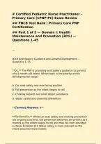 Certified Pediatric Nurse Practitioner Primary Care CPNP PC Exam Review Comprehensive Study Resource Covering Pediatric Assessment Growth and Development Health Promotion Preventive Care Acute and Chronic Conditions Pharmacology Immunizations Behavioral H