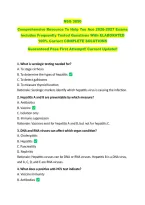 NSG 3850  &NewLine;Comprehensive Resource To Help You Ace 2026-2027 Exams &NewLine;Includes Frequently Tested Questions With ELABORATED &NewLine;100&percnt; Correct COMPLETE SOLUTIONS &NewLine;Guaranteed Pass First Attempt&excl;&excl; Current Update&excl;&excl; 