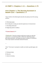 The Nursing Assistant in Health Care Comprehensive Study Resource Covering Patient Care Activities of Daily Living Personal Hygiene Nutrition Mobility Vital Signs Infection Prevention Safety Communication Documentation Client Rights Professional Responsib