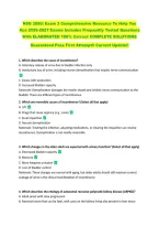 NSG 3850&colon; Exam 3 Comprehensive Resource To Help You &NewLine;Ace 2026-2027 Exams Includes Frequently Tested Questions &NewLine;With ELABORATED 100&percnt; Correct COMPLETE SOLUTIONS &NewLine;Guaranteed Pass First Attempt&excl;&excl; Current Update&excl;&excl; 