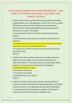 NUR 355 ACUTE & CHRONIC HEALTH DISRUPTIONS IN ADULTS I &ndash; FINAL &NewLine;EXAM 5 &vert; 75 QUESTIONS AND ANSWERS &vert; 2026 UPDATE &vert; WITH &NewLine;COMPLETE SOLUTIONS