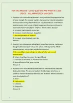 NUR 5461 MODULE 7 QUIZ &vert; QUESTIONS AND ANSWERS &vert; 2026 &NewLine;UPDATE &vert; WILLIAM PATERSON UNIVERSITY&period; 