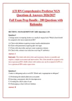 ATI RN Comprehensive Predictor NGN 2026&sol;2027 Full Exam Prep Bundle PDF &ndash; 200 Questions with Answers & Detailed Rationales &vert; Instant Download&NewLine;&NewLine;