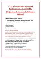ATI RN Concept-Based Assessment Proctored Exam 10 Versions 2026&sol;2027 PDF &ndash; 200 Questions & Answers with Detailed Rationales &vert; Instant Download