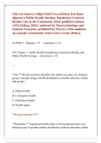Public Health Nursing Population-Centered Health Care in the Community Comprehensive Study Guide Covering Community Assessment Population Health Promotion Disease Prevention Epidemiology Environmental Health Vulnerable Populations and Evidence-Based Publi