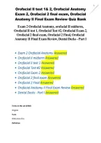 Orofacial II Test 1 & 2 &vert; Anatomy Exam 2 & Final Review