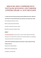 MED-SURG EXAM Bundle &vert; Update Questions with complete and Verified solutions&period;