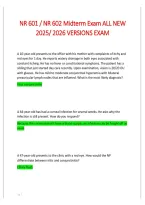 NR 601 - NR 602 Midterm Exam &vert; Latest Exam Review & Study Guide