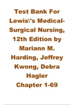Harding Lewis Medical-Surgical Nursing 12th Edition&NewLine;Lewis Medical-Surgical Nursing&NewLine;Medical-Surgical Nursing Test Bank&NewLine;Med-Surg Nursing Exam Review