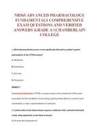 NR565 ADVANCED PHARMACOLOGY&NewLine;FUNDAMENTALS COMPREHENSIVE&NewLine;EXAM QUESTIONS AND VERIFIED&NewLine;ANSWERS &vert;GRADE A&plus;&vert;CHAMBERLAIN&NewLine;COLLEGE