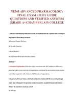 NR565 EXAM Bundle &vert; Update Questions with complete and Verified solutions&period;