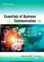 Test Bank for Essentials of Business Communication 13th Edition By Mary Ellen Guffey&comma; Dana Loewy &vert; All Chapters 1-14 &vert;