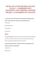 ADVANCED PHARMACOLOGY EXAM 2&colon;&NewLine;CARDIOVASCULAR&comma; RESPIRATORY&comma;&NewLine;AND HEMATOLOGIC SYSTEMS&NewLine;QUESTIONS AND VERIFIED ANSWERS&NewLine;&vert;GRADE A&plus;&vert;CHAMBERLAIN COLLEGE