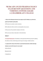 NR 566 EXAM Bundle &vert; Update Questions with complete and Verified solutions&period;