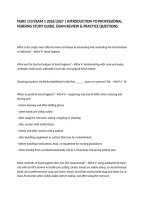 NURS 110 EXAM 1 2026&sol;2027 &vert; INTRODUCTION TO PROFESSIONAL NURSING STUDY GUIDE&comma; EXAM REVIEW & PRACTICE QUESTIONS
