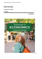 Test Bank for Essentials of Economics 10th Edition by N&period; Gregory Mankiw &ndash; Complete Multiple-Choice Questions & Answers with Difficulty Levels&comma; Learning Objectives&comma; and Answer Key