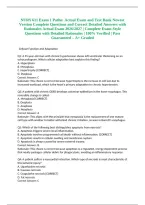 NURS 611 Exam 1 Patho&colon; Actual Exam and Test Bank Newest Version Complete Questions and Correct Detailed Answers with Rationales Actual Exam 2026&sol;2027 &vert; Complete Exam-Style Questions with Detailed Rationales &vert; 100&percnt; Verified &vert; Pass Guaranteed &ndash; A&plus; Graded
