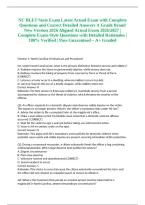 NC BLET State Exam Latest Actual Exam with Complete Questions and Correct Detailed Answers A Grade Brand New Version 2026 Aligned Actual Exam 2026&sol;2027 &vert; Complete Exam-Style Questions with Detailed Rationales &vert; 100&percnt; Verified &vert; Pass Guaranteed &ndash; A&plus; Graded