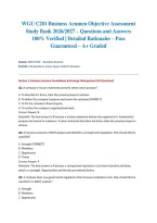 WGU C201 Business Acumen Objective Assessment Study Bank 2026&sol;2027 &ndash; Questions and Answers &vert; 100&percnt; Verified &vert; Detailed Rationales &ndash; Pass Guaranteed &ndash; A&plus; Graded&NewLine;