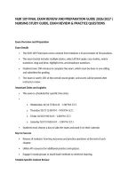 NUR 109 FINAL EXAM REVIEW AND PREPARATION GUIDE 2026&sol;2027 &vert; NURSING STUDY GUIDE&comma; EXAM REVIEW & PRACTICE QUESTIONS