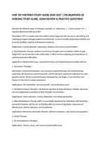 NUR 109 MIDTERM STUDY GUIDE 2026&sol;2027 &vert; FOUNDATIONS OF NURSING STUDY GUIDE&comma; EXAM REVIEW & PRACTICE QUESTIONS