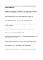 NUR 109 MIDPOINT 2026&sol;2027 &vert; NURSING STUDY GUIDE&comma; EXAM REVIEW & PRACTICE QUESTIONS