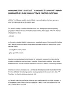 NUR109 MODULE 5 2026&sol;2027 &vert; HOME CARE & COMMUNITY HEALTH NURSING STUDY GUIDE&comma; EXAM REVIEW & PRACTICE QUESTIONS