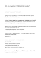 NUR 109 CARDIAC STUDY GUIDE 2026&sol;2027
