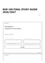 NUR 109 FINAL STUDY GUIDE 2026&sol;2027