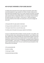 NCM 109 QUIZ 5 REVIEWER & STUDY GUIDE 2026&sol;2027