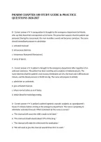 PHARM CHAPTER 109 STUDY GUIDE & PRACTICE QUESTIONS 2026&sol;2027