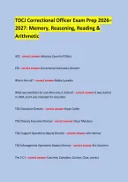 TDCJ Correctional Officer Exam Prep 2026&ndash; 2027&colon; Memory&comma; Reasoning&comma; Reading & Arithmetic &NewLine; &NewLine; &NewLine;