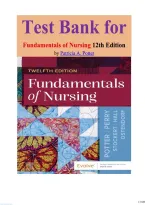 Test Bank for Fundamentals of Nursing 12th Edition Patricia Potter and Anne Perry isbn-9780443124068