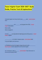 Texas Irrigator Exam 2026&ndash;2027&colon; Study Guide&comma; Practice Tests & Explanations 